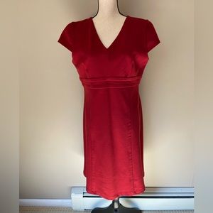**Vintage** Talbots Ponte Knit Red Dress | Women's Lg Petite